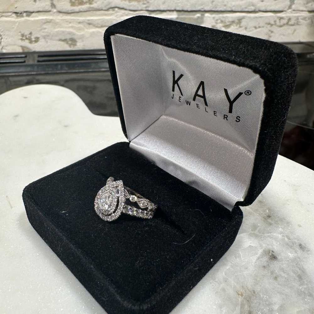 Kay Diamond Engagement Ring 1 ct tw Pear & Round … - image 4