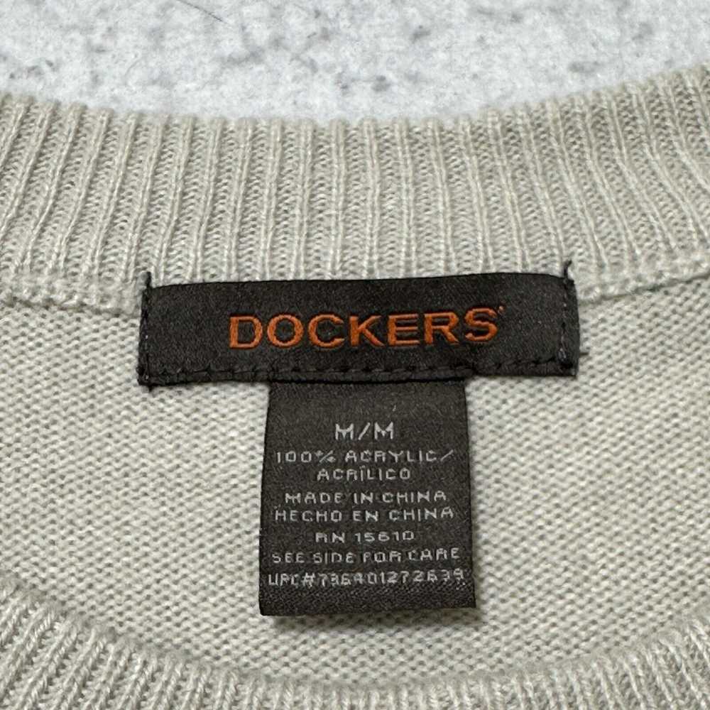 Dockers Dockers Medium Beige Argyle Crewneck Pull… - image 3