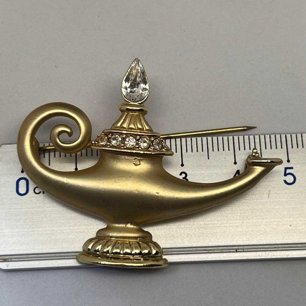 Aladdin Genie Lamp AJC Vintage Brooch - image 5