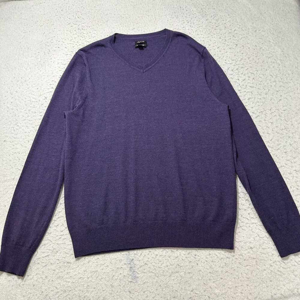 Apt. 9 Apt. 9 Medium Purple V-Neck Wool Blend Pul… - image 1