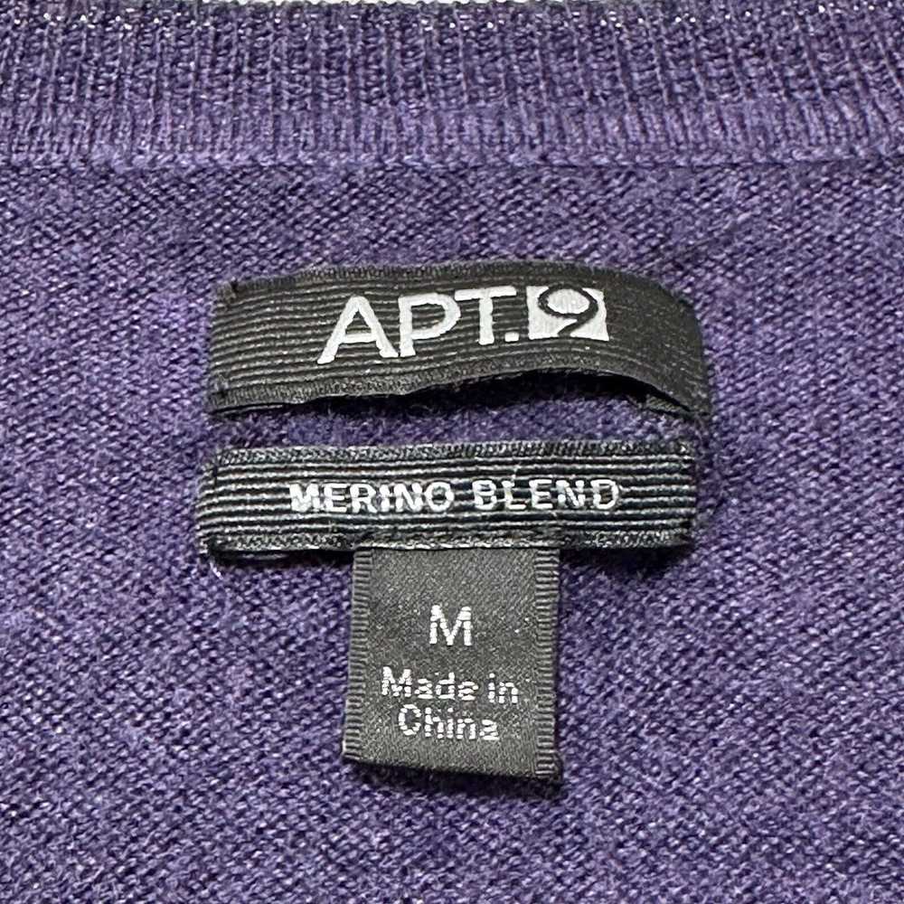 Apt. 9 Apt. 9 Medium Purple V-Neck Wool Blend Pul… - image 3