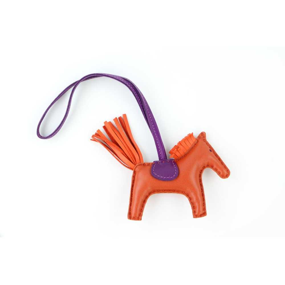 Hermès Rodeo leather bag charm - image 3