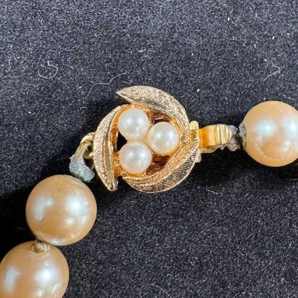 Vintage beautiful freshwater pearl bracelet 8" - image 2