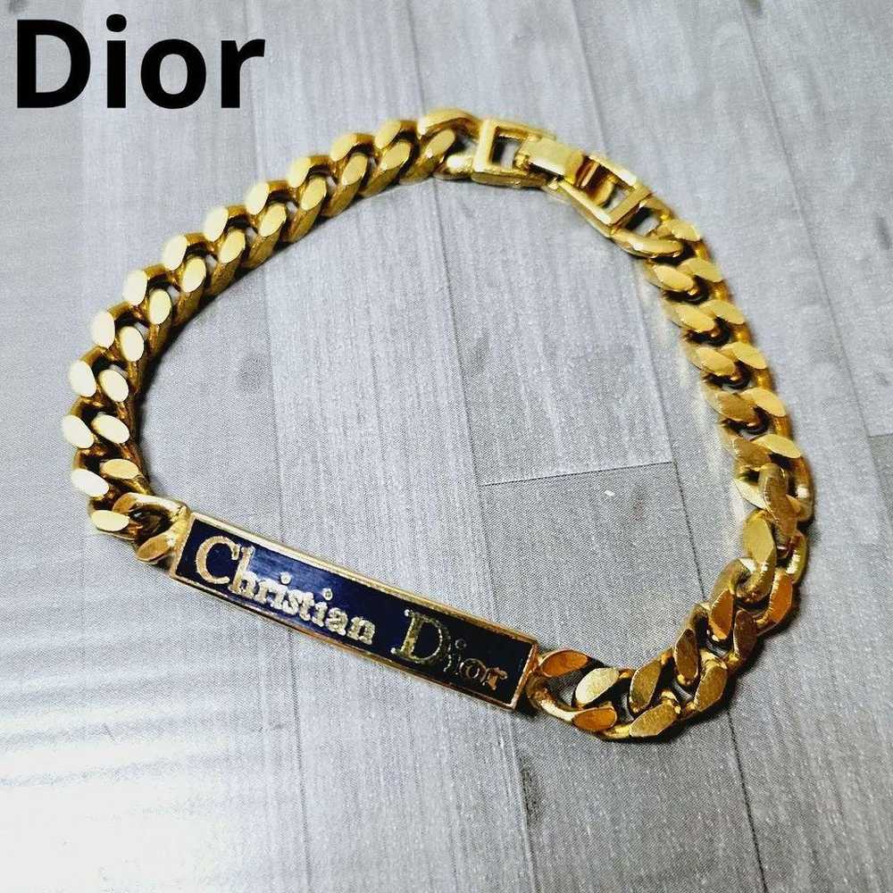 【Excellent Condition】Dior Gold Kippah Bracelet Lo… - image 1