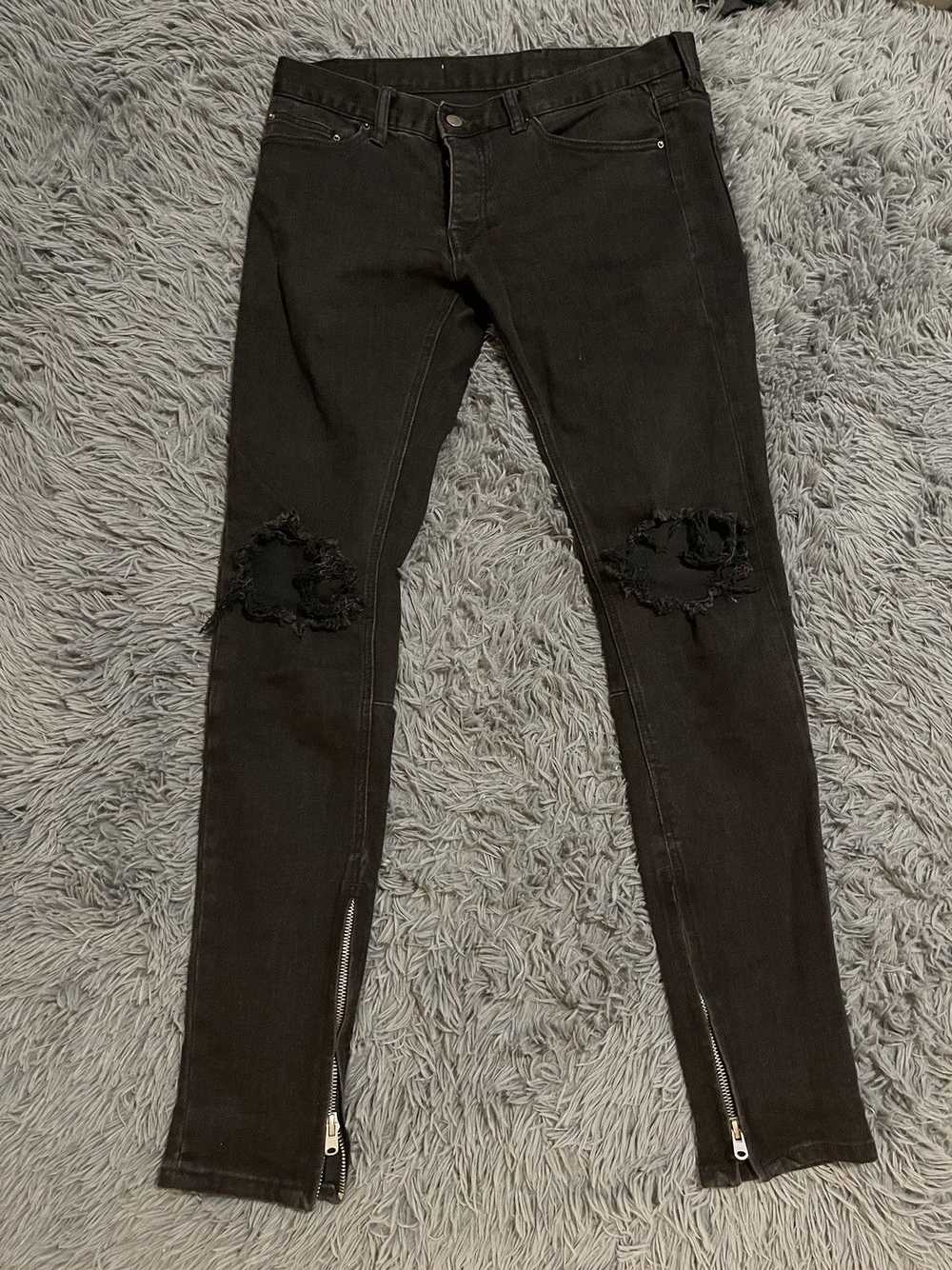 MNML Mnml Black Distressed Jeans Size 32 - image 1