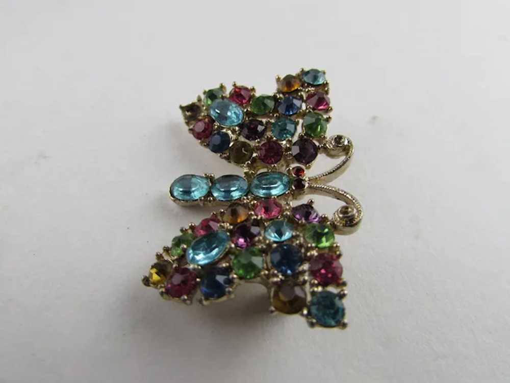 Butterfly with Crystal Colors of the Rainbow Pin - image 11