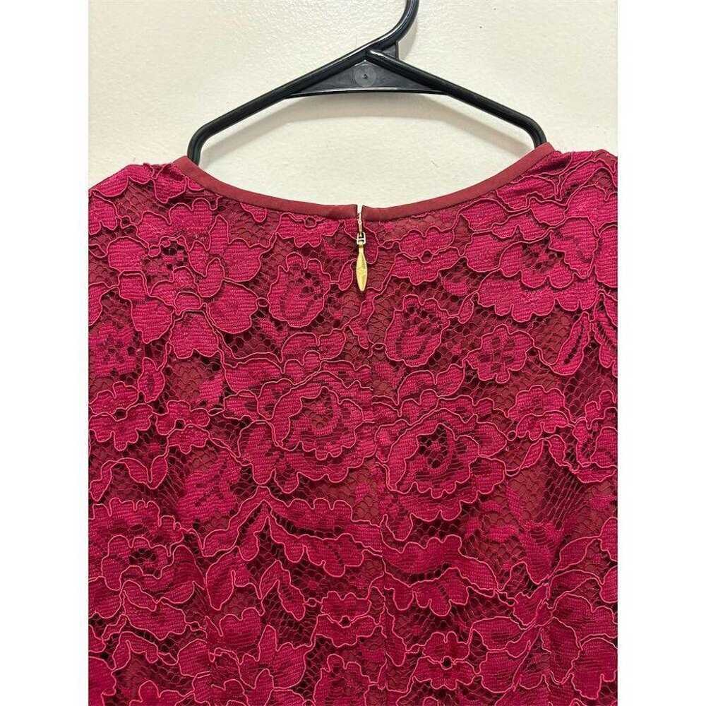 Draper James Red Lace Bell Sleeve Sheath Dress Si… - image 2