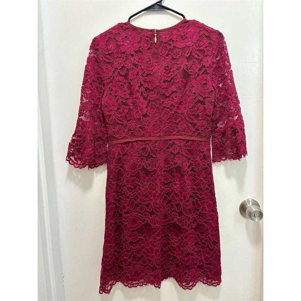 Draper James Red Lace Bell Sleeve Sheath Dress Si… - image 3