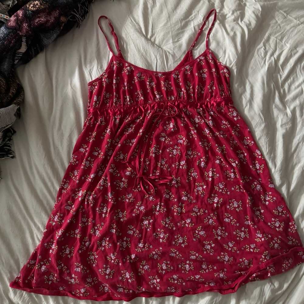 red vintage slip dress - image 4