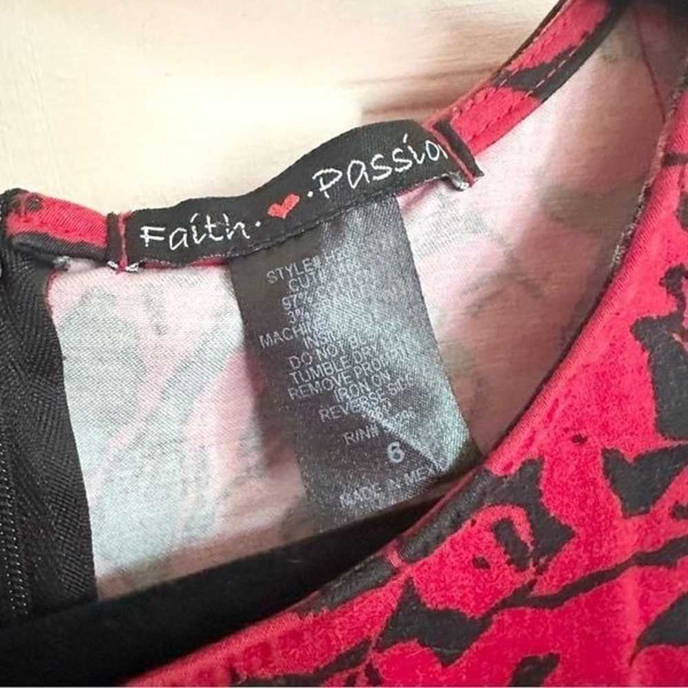 Red and black faith love passion dress - image 3