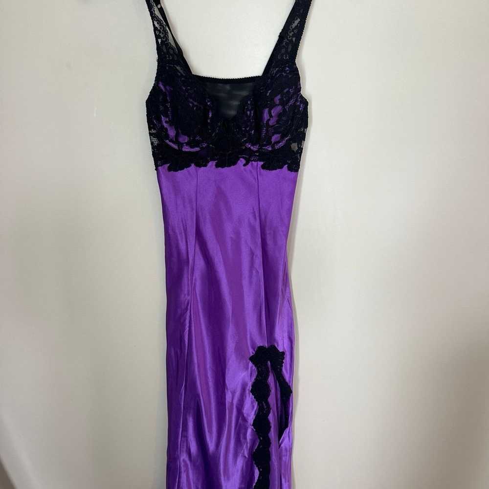 Victoria Secret Y2K/90s slip dress midi purple sm… - image 1