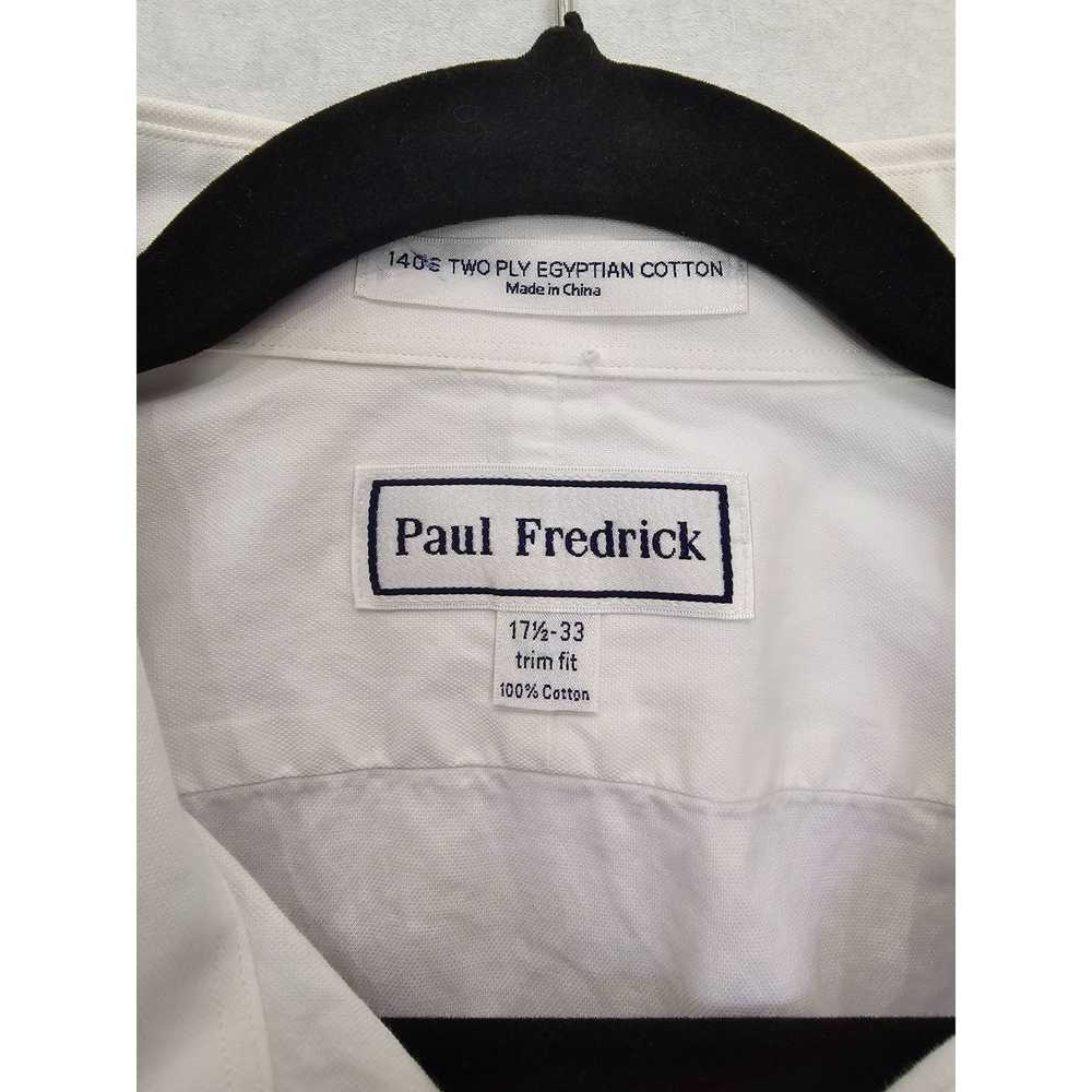 Paul Fredrick Paul Fredrick Men's White Dress Shi… - image 2