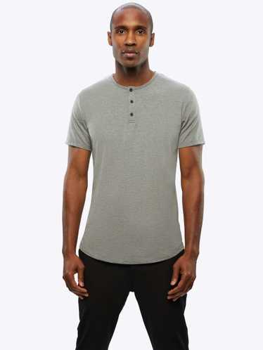 CUTS AO Henley Curve-Hem | Heather Grey Signature… - image 1