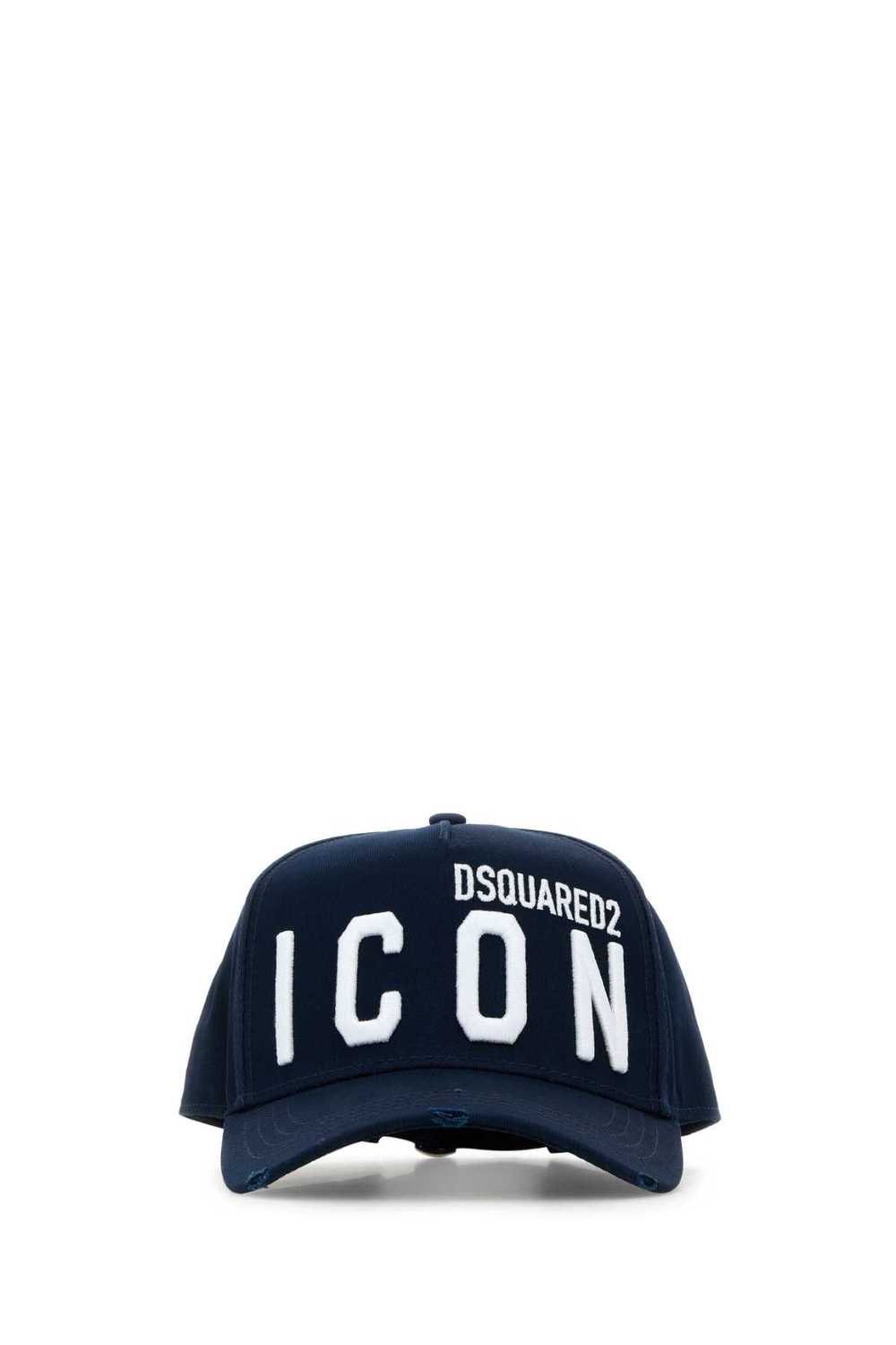 Dsquared2 Navy Blue Gabardine Baseball Cap - image 1