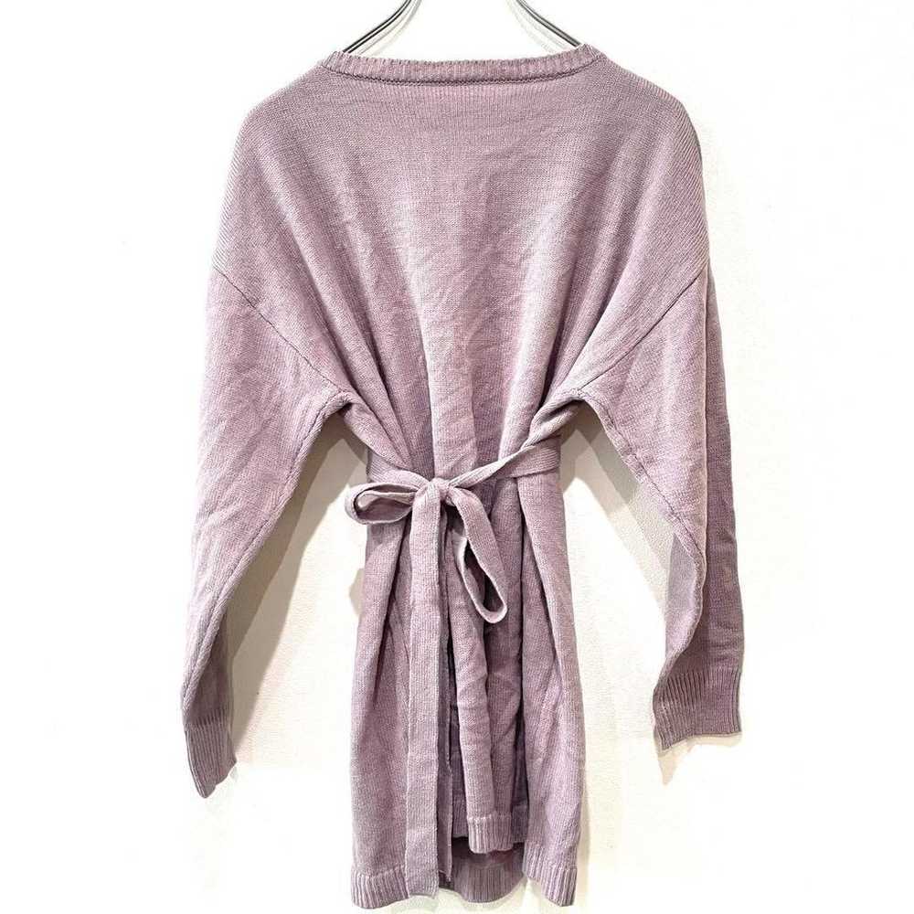 GRL Grail Knit Sweater Knit Dress Purple [M] Long… - image 6