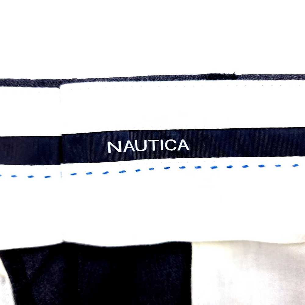 Nautica Nautica Gray Wool Partially Lined Flat Fr… - image 7