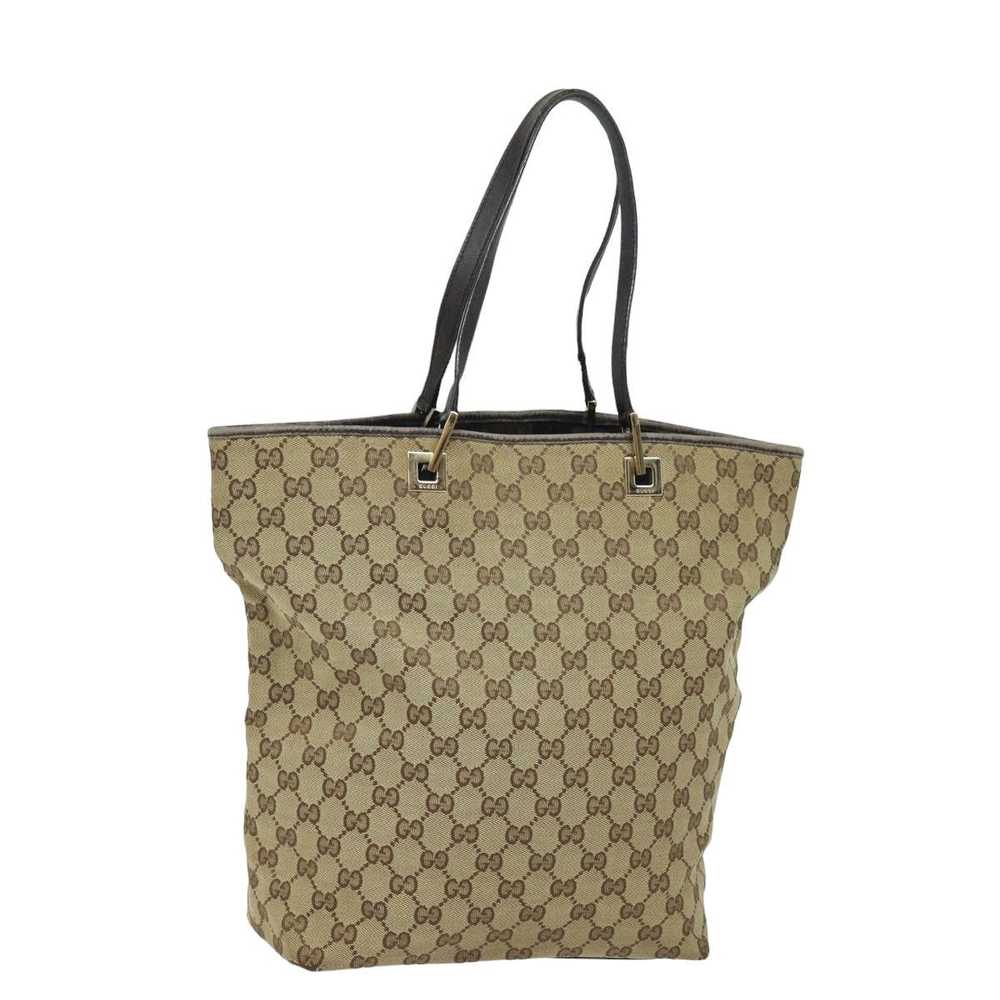 Gucci GUCCI GG Canvas Tote Bag Beige 002 1098 Aut… - image 1