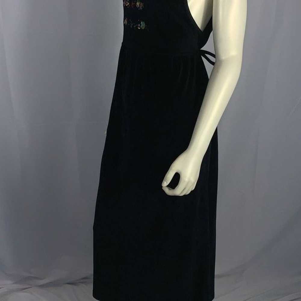 Vintage Black Erika Velvet Embroidered Holiday Ju… - image 10