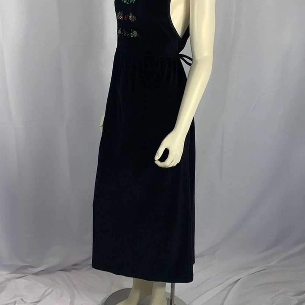 Vintage Black Erika Velvet Embroidered Holiday Ju… - image 11