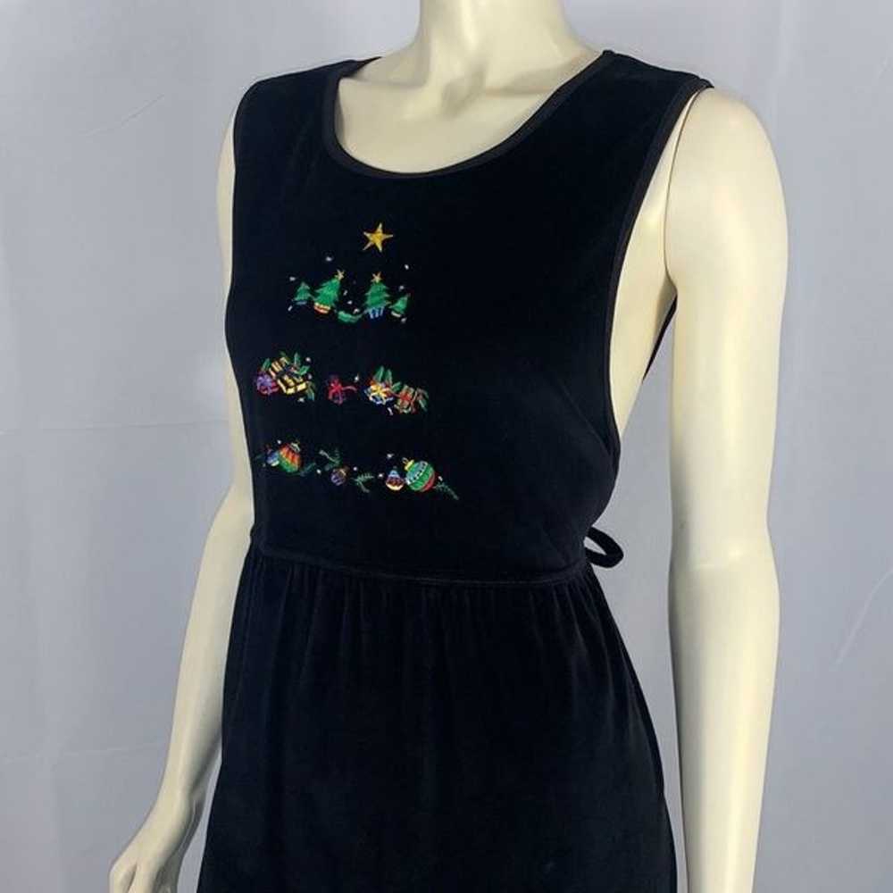 Vintage Black Erika Velvet Embroidered Holiday Ju… - image 12