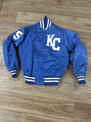 Vintage RARE Vintage 60s 70s KC Blue Bomber Jacke… - image 1