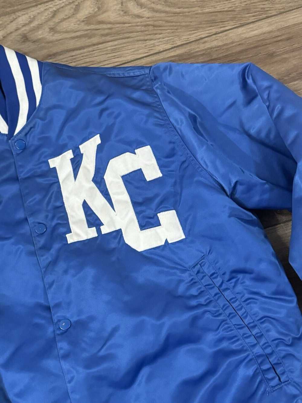 Vintage RARE Vintage 60s 70s KC Blue Bomber Jacke… - image 3