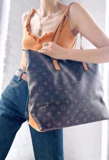 authentic Louis Vuitton Cabas Mezzo leather tote