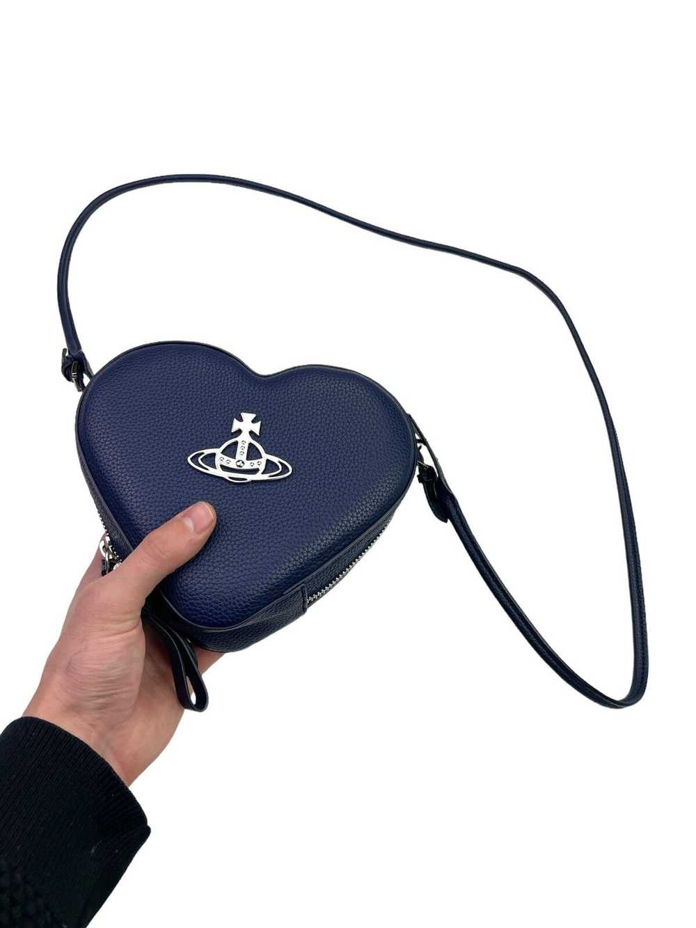 Vivienne Westwood Heart Orb Clutch Side Bag - image 4