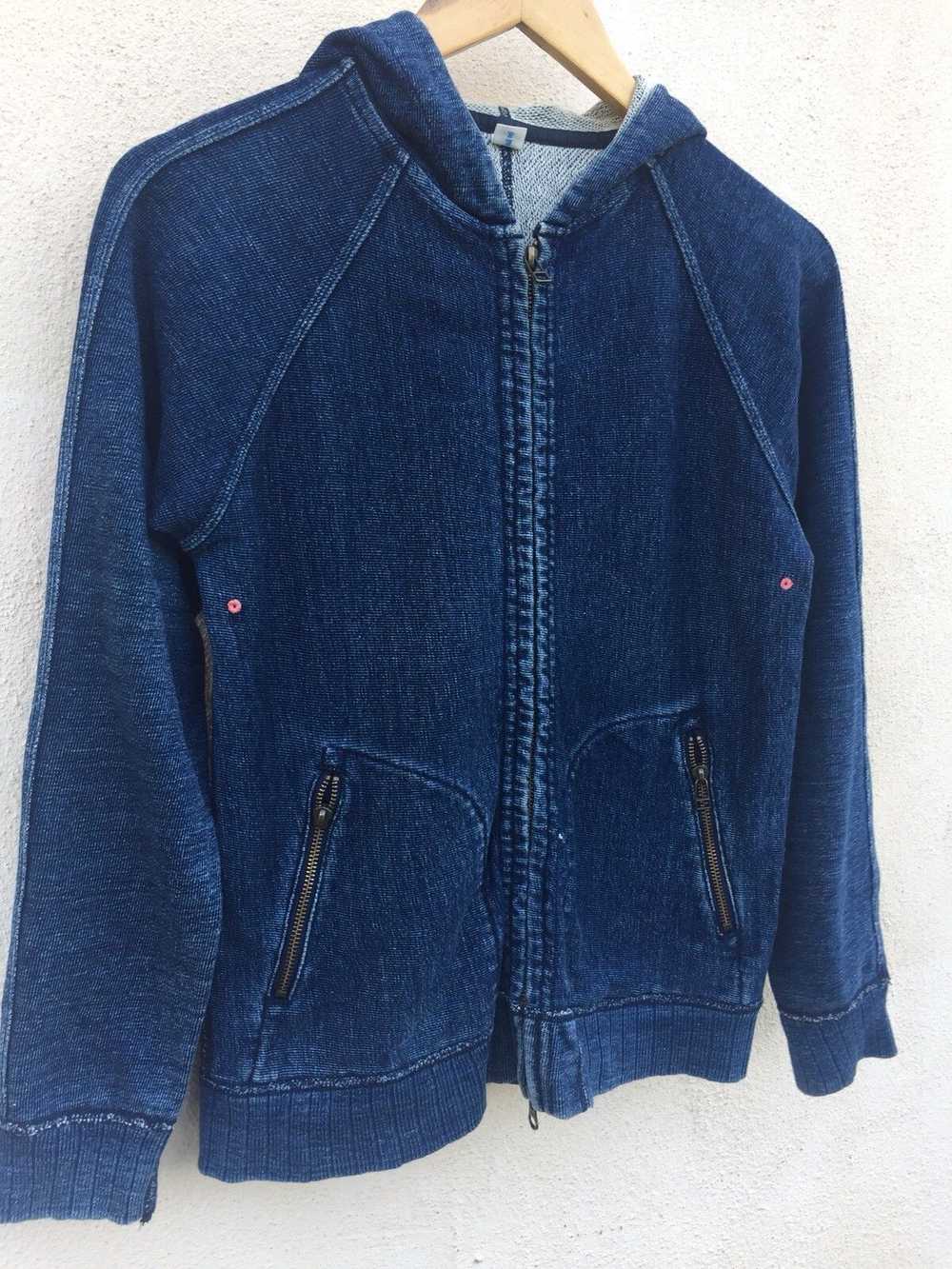 Pure Blue Japan Indigo Blue Sweater Hoodie by Pur… - image 3