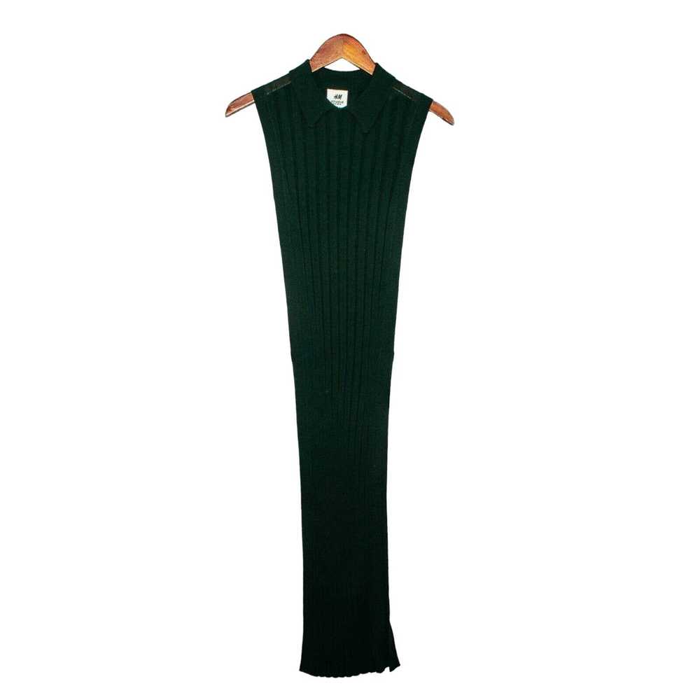 H&M H&M Studio Skinny Ribbed Dress S/S 2018 Green… - image 7