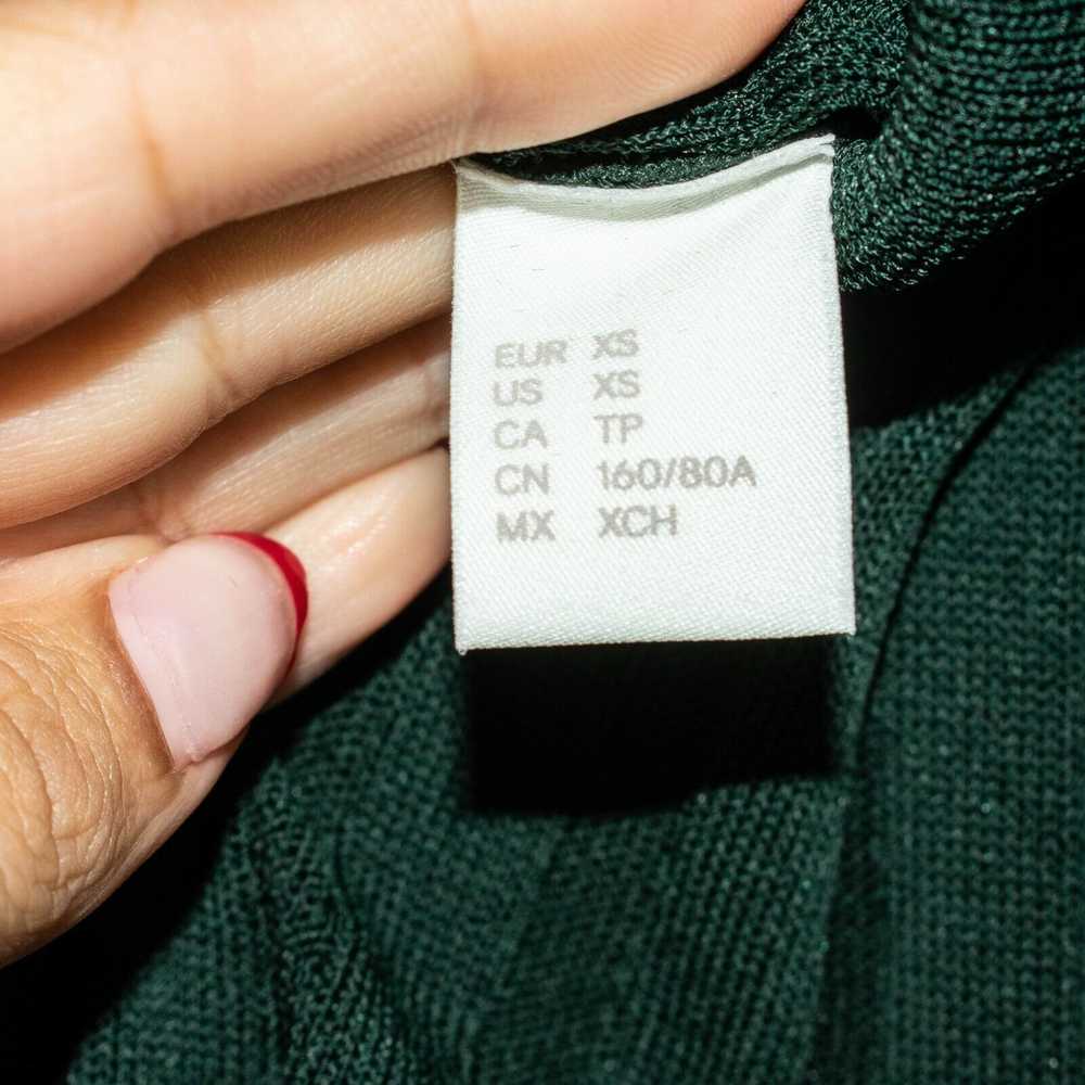 H&M H&M Studio Skinny Ribbed Dress S/S 2018 Green… - image 8