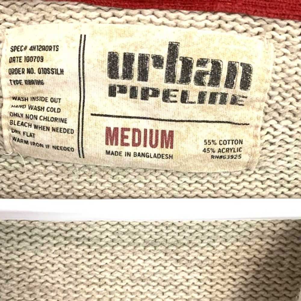 Urban Pipeline  Medium  Vintage Cable Knit Full Z… - image 3