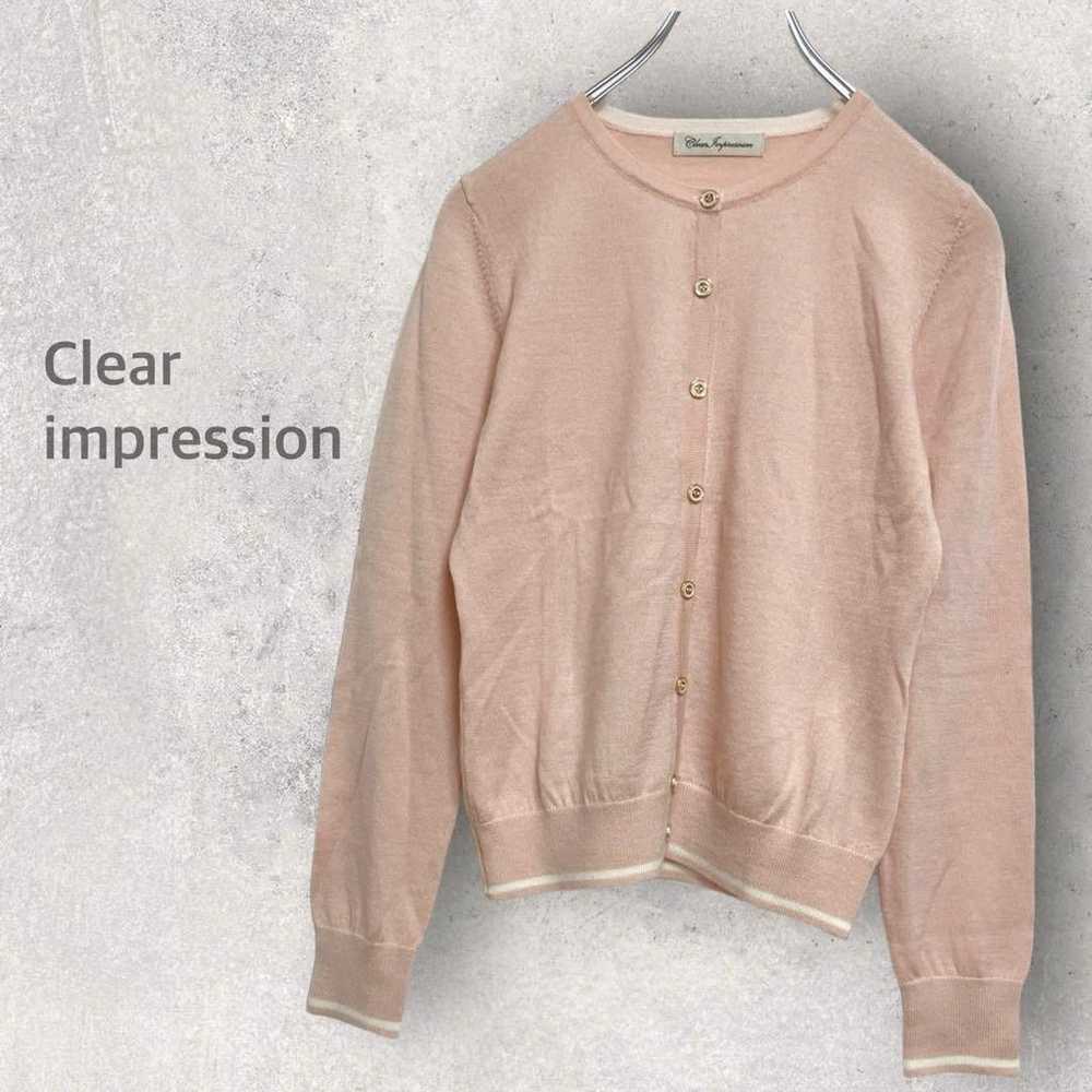 【Clear Impression】Knit Cardigan M Front Button Li… - image 1