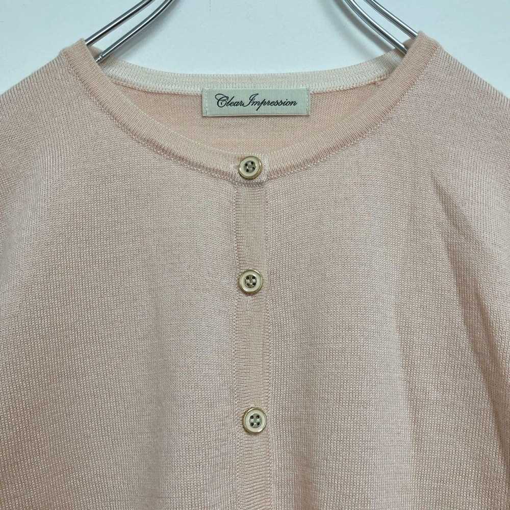 【Clear Impression】Knit Cardigan M Front Button Li… - image 5