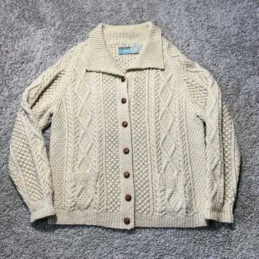 Vintage John Molloy Wool Cable Knit Fisherman Swe… - image 1