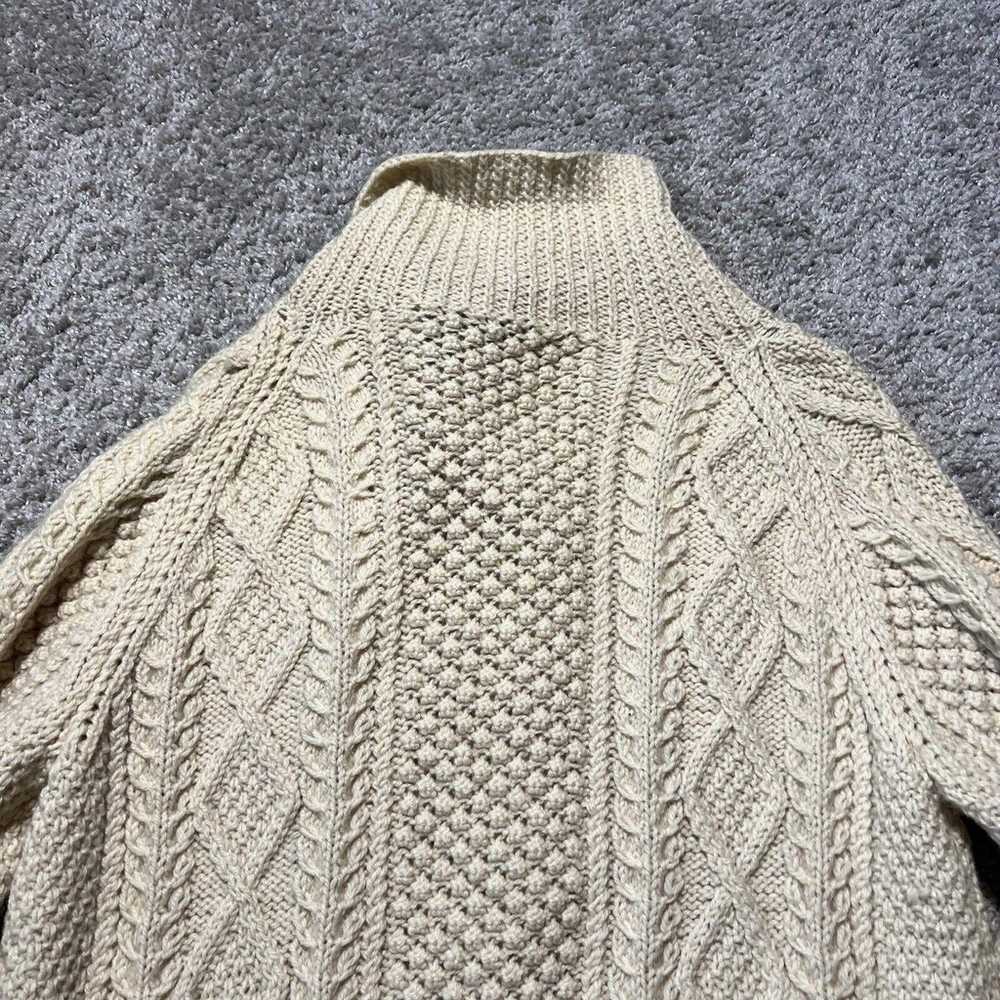 Vintage John Molloy Wool Cable Knit Fisherman Swe… - image 9