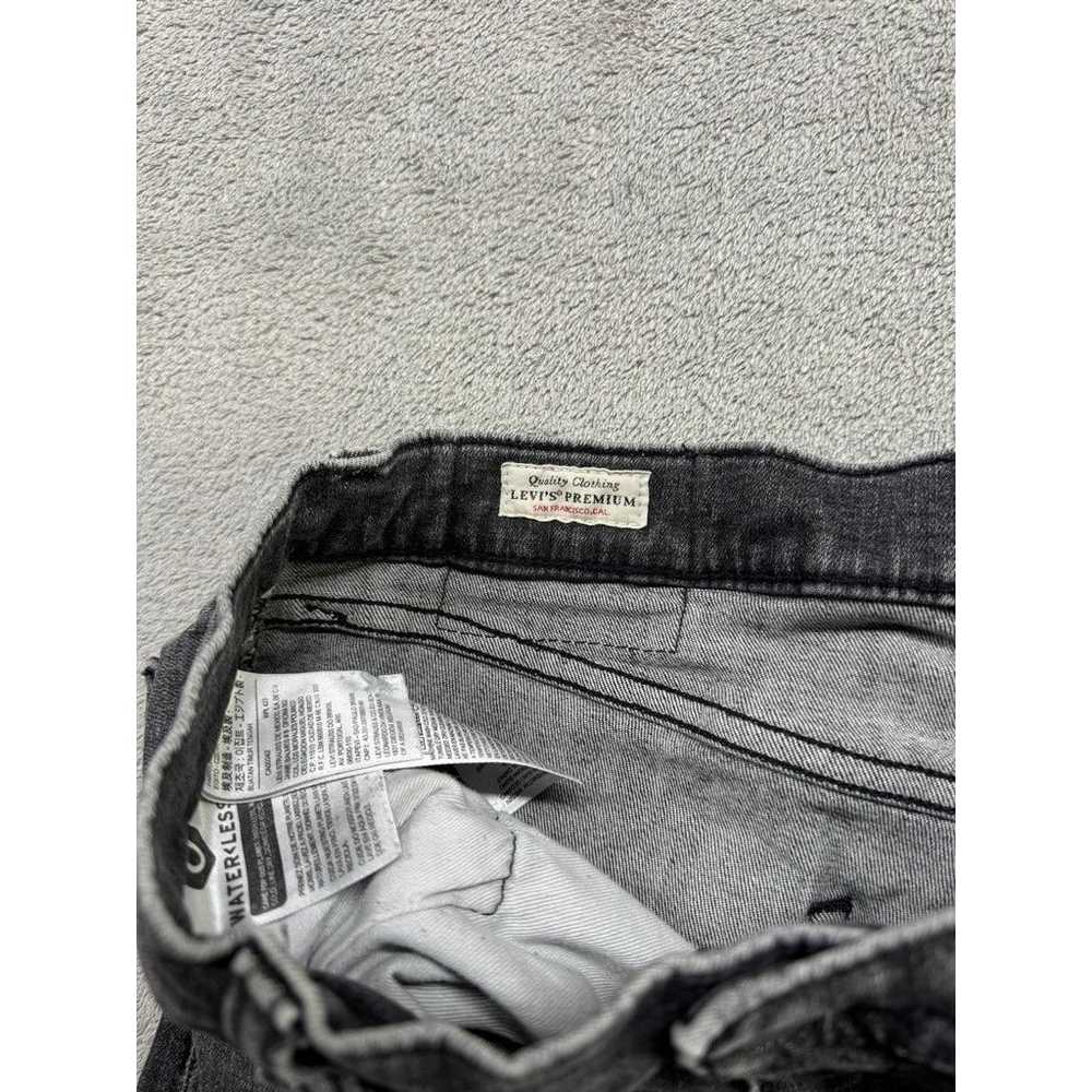 Levi's Levi's Premium Jeans Black Gray 512 36x30 … - image 3