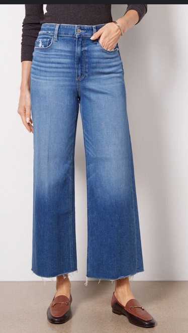 Paige Nwot Paige Anessa Ankle Wide Leg Jeans Size 