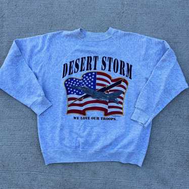 Vintage Vintage 90s Grey Desert Storm Army Sweats… - image 1