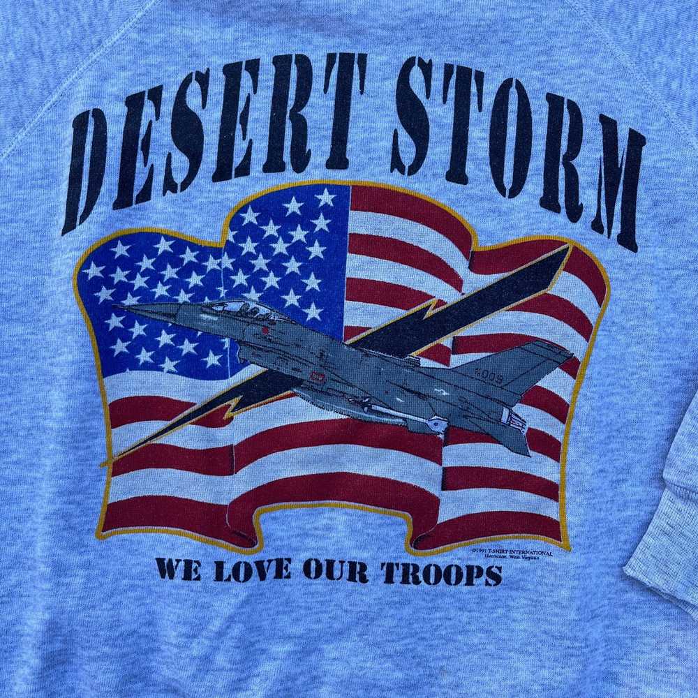 Vintage Vintage 90s Grey Desert Storm Army Sweats… - image 2