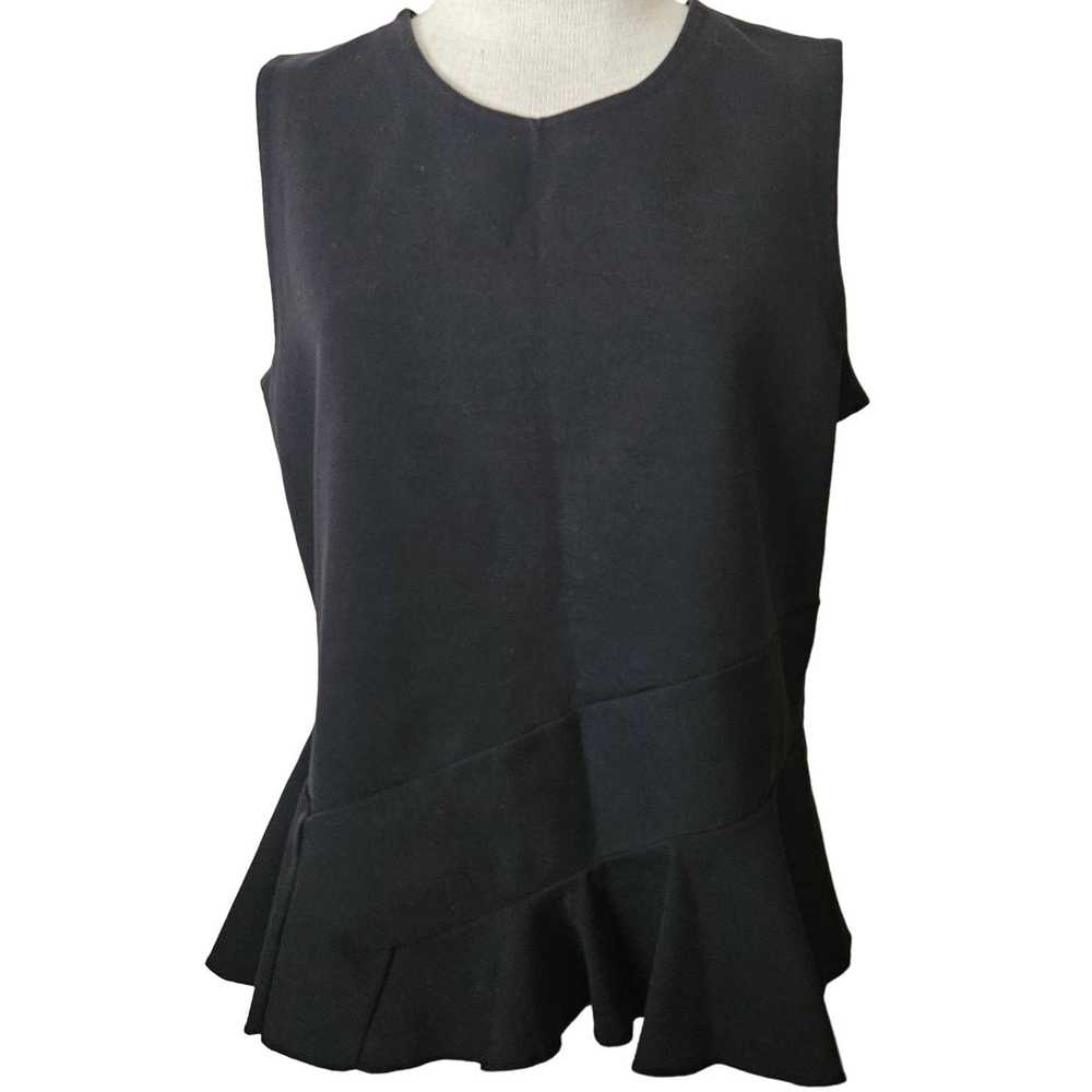 J.Crew J Crew Black Sleeveless Blouse Size Large - image 1