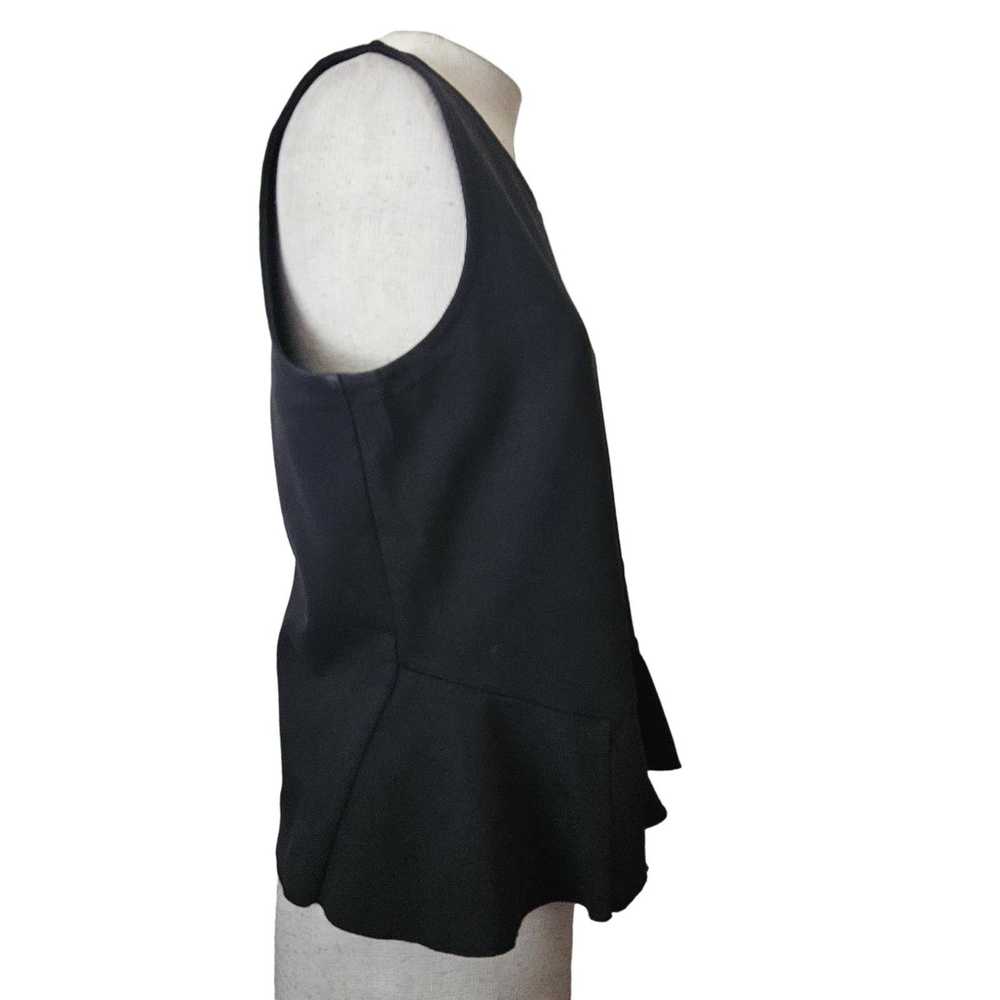 J.Crew J Crew Black Sleeveless Blouse Size Large - image 2