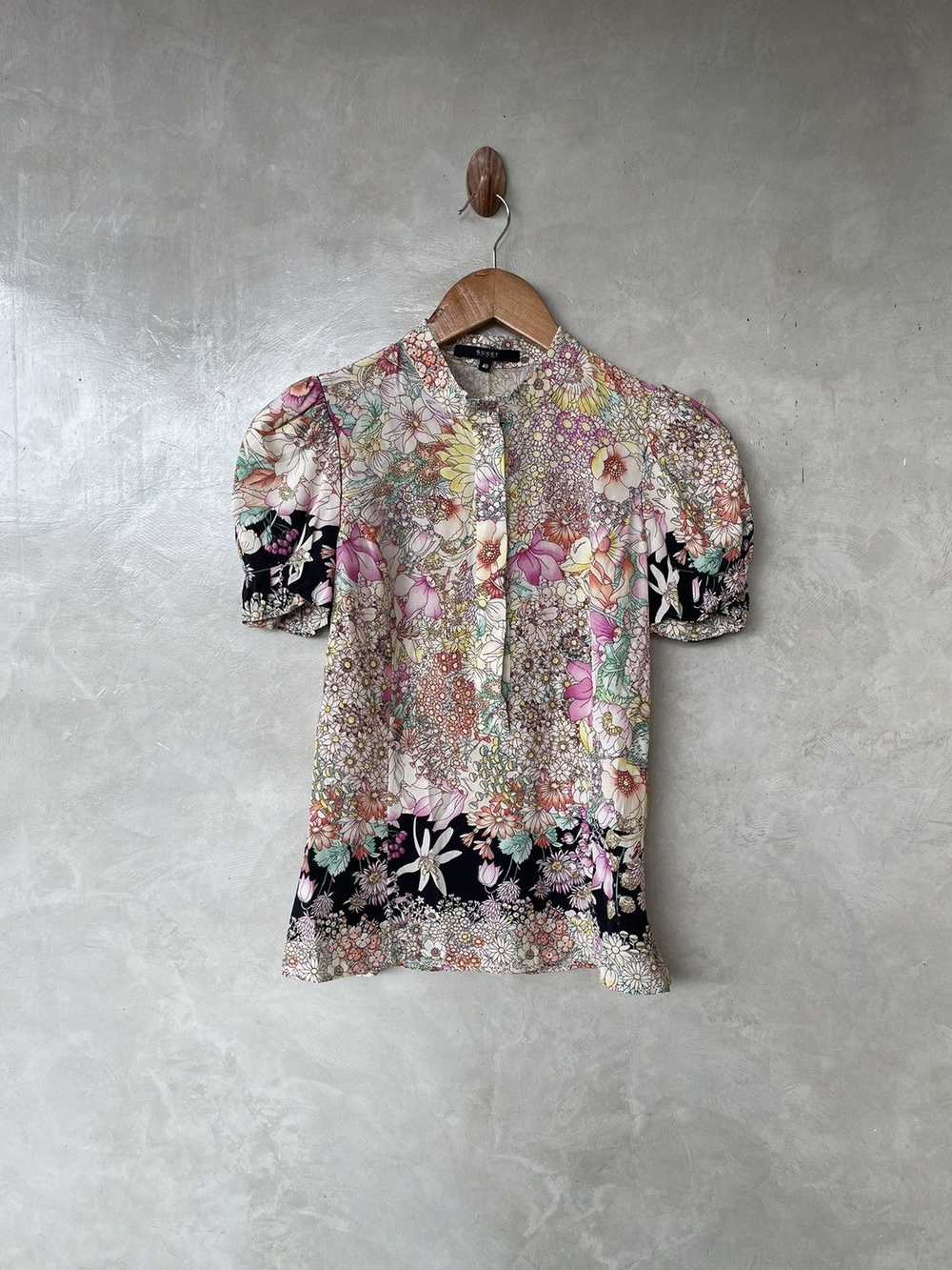 Designer × Gucci Gucci Multicolor Floral Printed … - image 1