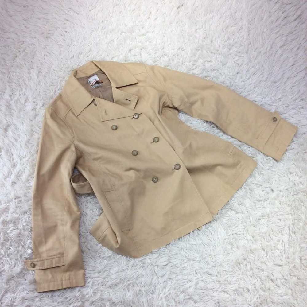 COMME CA Trench Coat Spring Coat Short Length Wit… - image 1