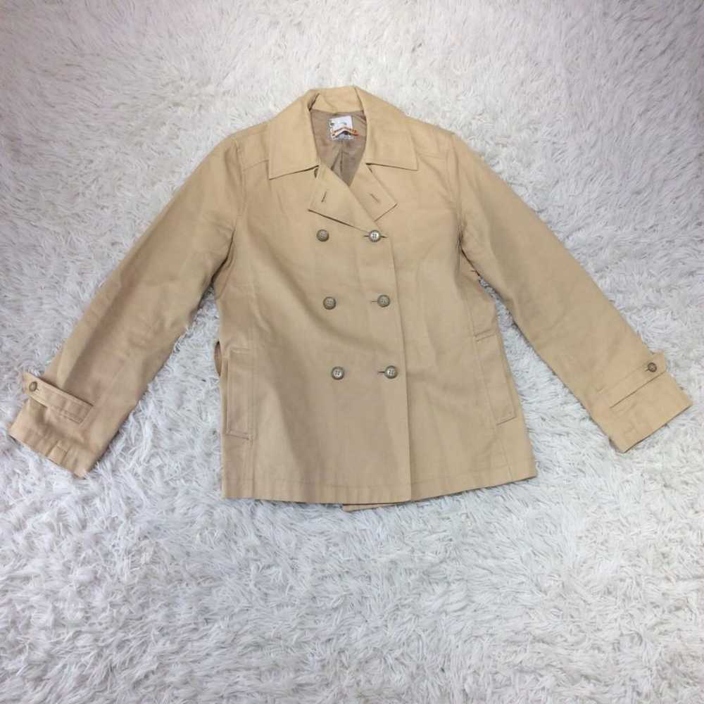 COMME CA Trench Coat Spring Coat Short Length Wit… - image 2