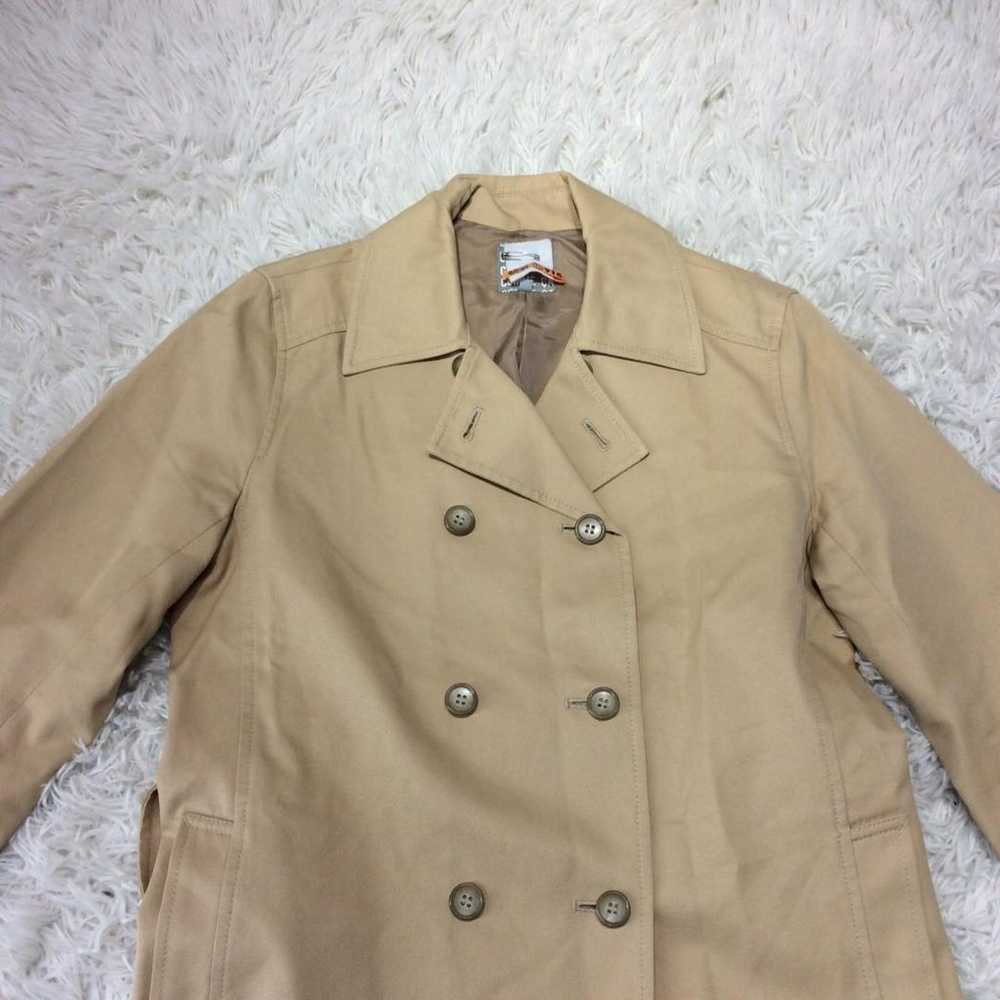 COMME CA Trench Coat Spring Coat Short Length Wit… - image 3