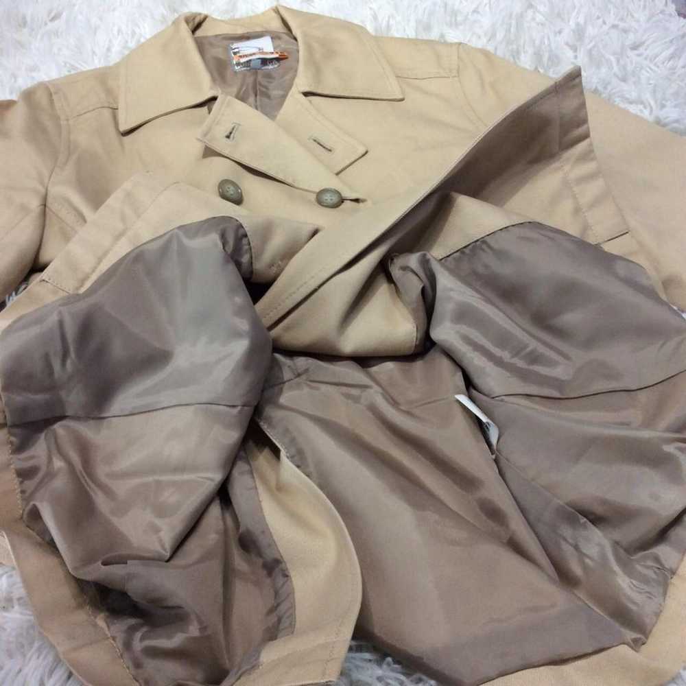 COMME CA Trench Coat Spring Coat Short Length Wit… - image 5