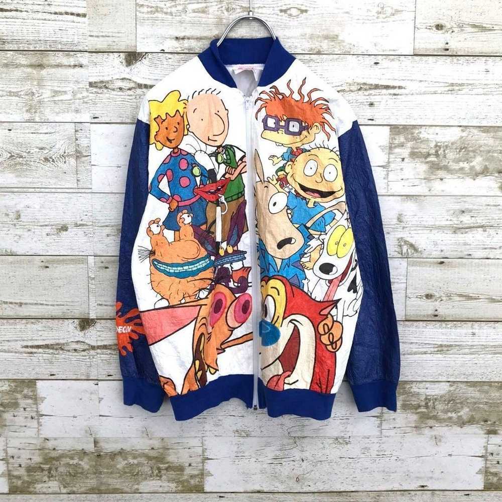 【k7183】Vintage Nickelodeon 90s Tyvek Paper Jacket… - image 2