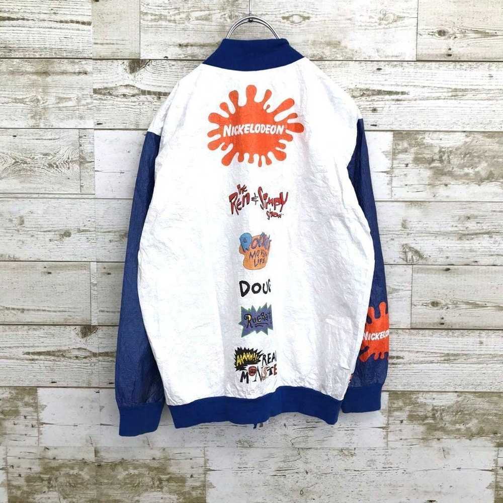 【k7183】Vintage Nickelodeon 90s Tyvek Paper Jacket… - image 3