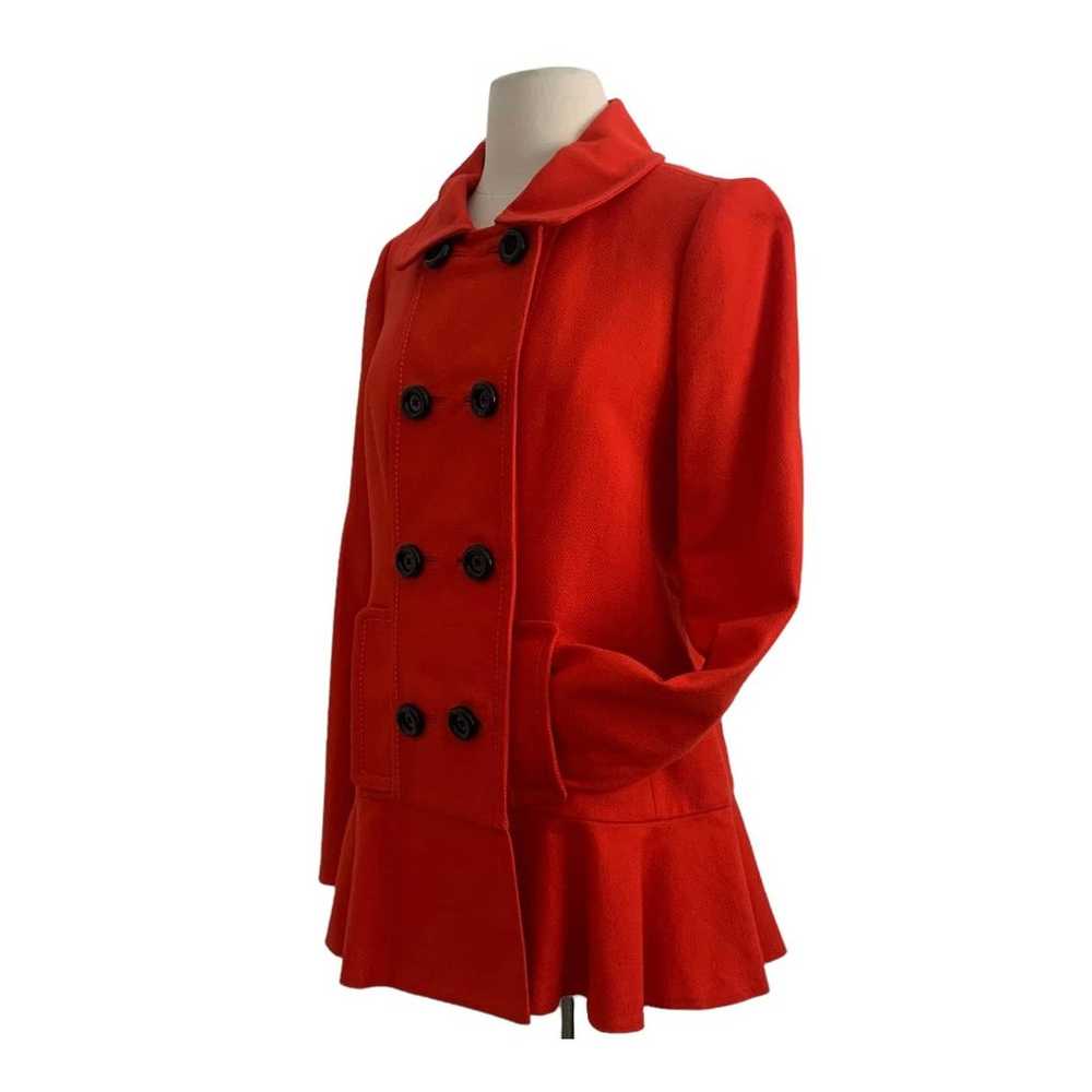 Kate Spade New York Red Simonne Peplum Poppy Coat - image 6